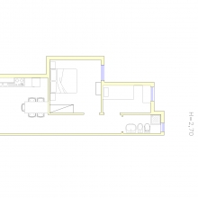 MONOLOCALE - PLANIMETRIA AFRODITE - RESIDENCE RIVAMARE UGENTO