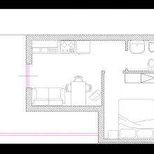 BILOCALE - PLANIMETRIA APOLLO - RESIDENCE RIVAMARE UGENTO